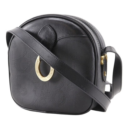 [dior] Christian Dior Vintage PVC Black Ladies Shoulder Bag