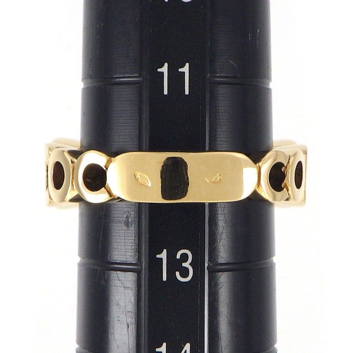 Chanel Ring Coco 1 Point Emerald 18K Yellow Gold Size 12