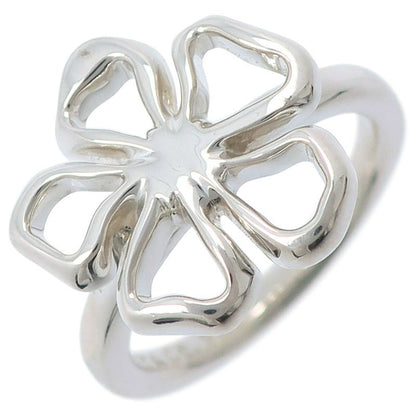 Tiffany & Co Flower Vintage Silver 925 9.5 Ladies 4.2g Ring