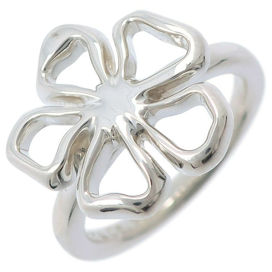 Tiffany & Co Flower Vintage Silver 925 9.5 Ladies 4.2g Ring