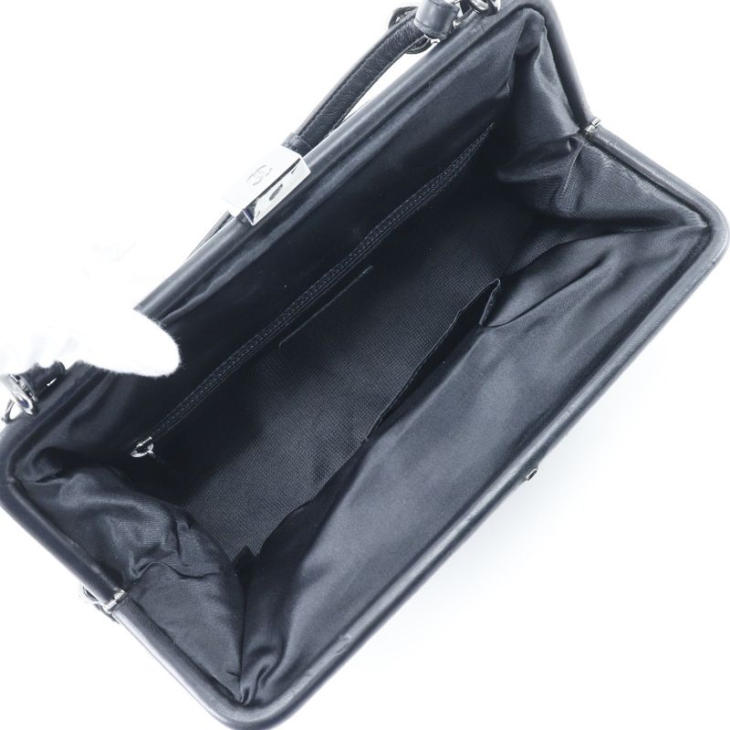 Chanel Chain Shoulder Coco Mark Clasp 2WAY A33096 Velour Black Ladies Shoulder