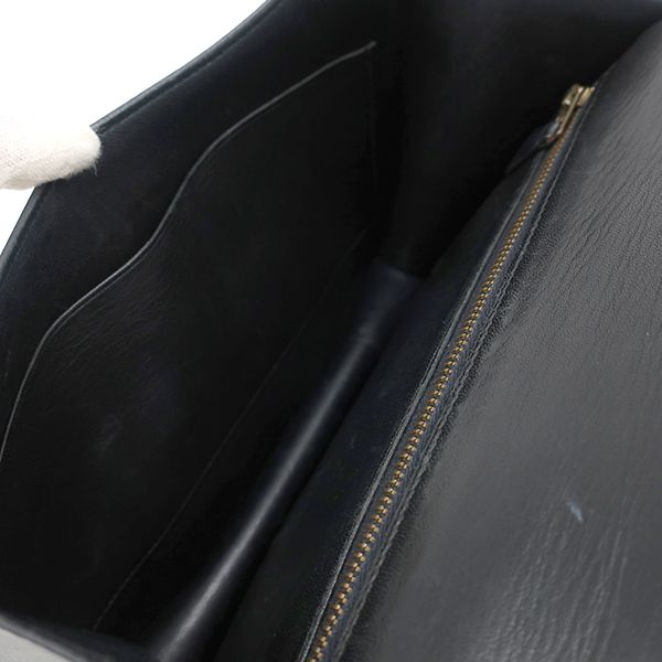 Hermes Shoulder Bag Constance 24 Box Calf Black Gold Hardware Black D Engraved