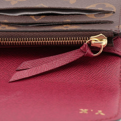 Louis Vuitton Monogram Portefeuille Emilie Zipper Long Wallet M41943 Brown ×