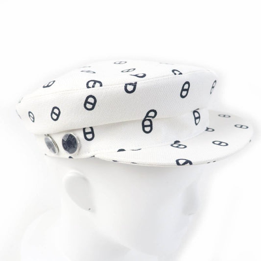 Hermes 23SS Vauban Toile Ashe Chaine D'ancre Serie Hardware Casket White 59