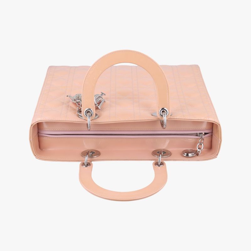 Christian Diorchristian Dior Lady Dior Pink Patent 16-bo-0152