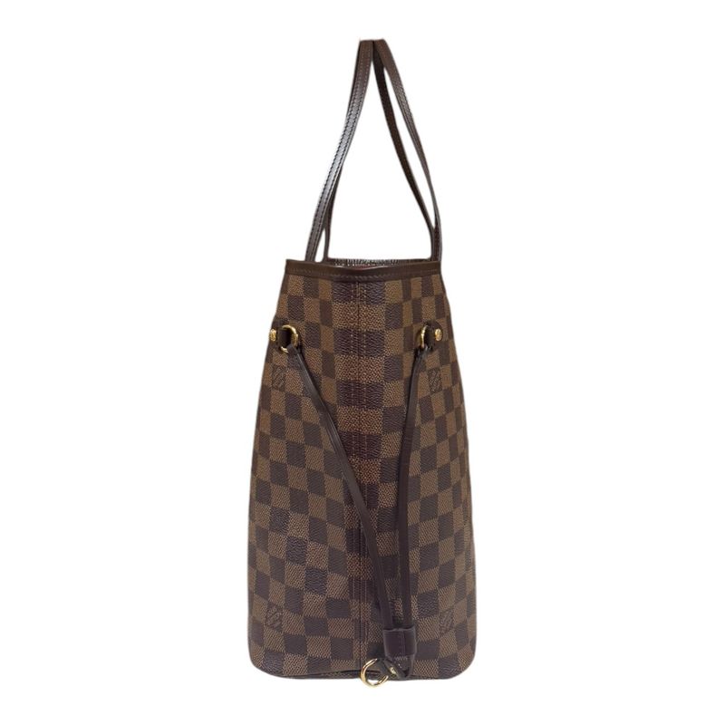 Louis Vuitton Neverfull MM Damier Tote Bag Damier Canvas N40599 Brown Ladies