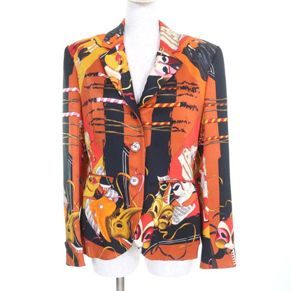 Hermes Vintage LE Carnaval DE Venise Carnival Of Venice 100% Silk Tailored