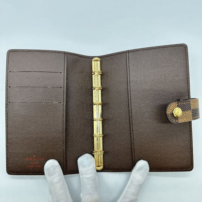 Louis Vuitton R20700 Agenda PM Damier Notebook Case Brown Ladies Men Fashion