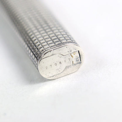 Cartier Trinity Ballpoint Pen With Logo Engraved On The Cap Silver Lattice