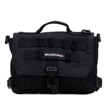 Balenciaga Army Messenger Bag Small 656106 Black Nylon Men's Balenciaga