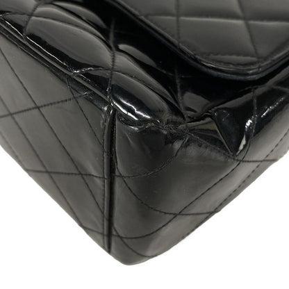 Chanel Shoulder Bag Deca Matelasse Black Coco Mark / Chain Shoulder / Silver