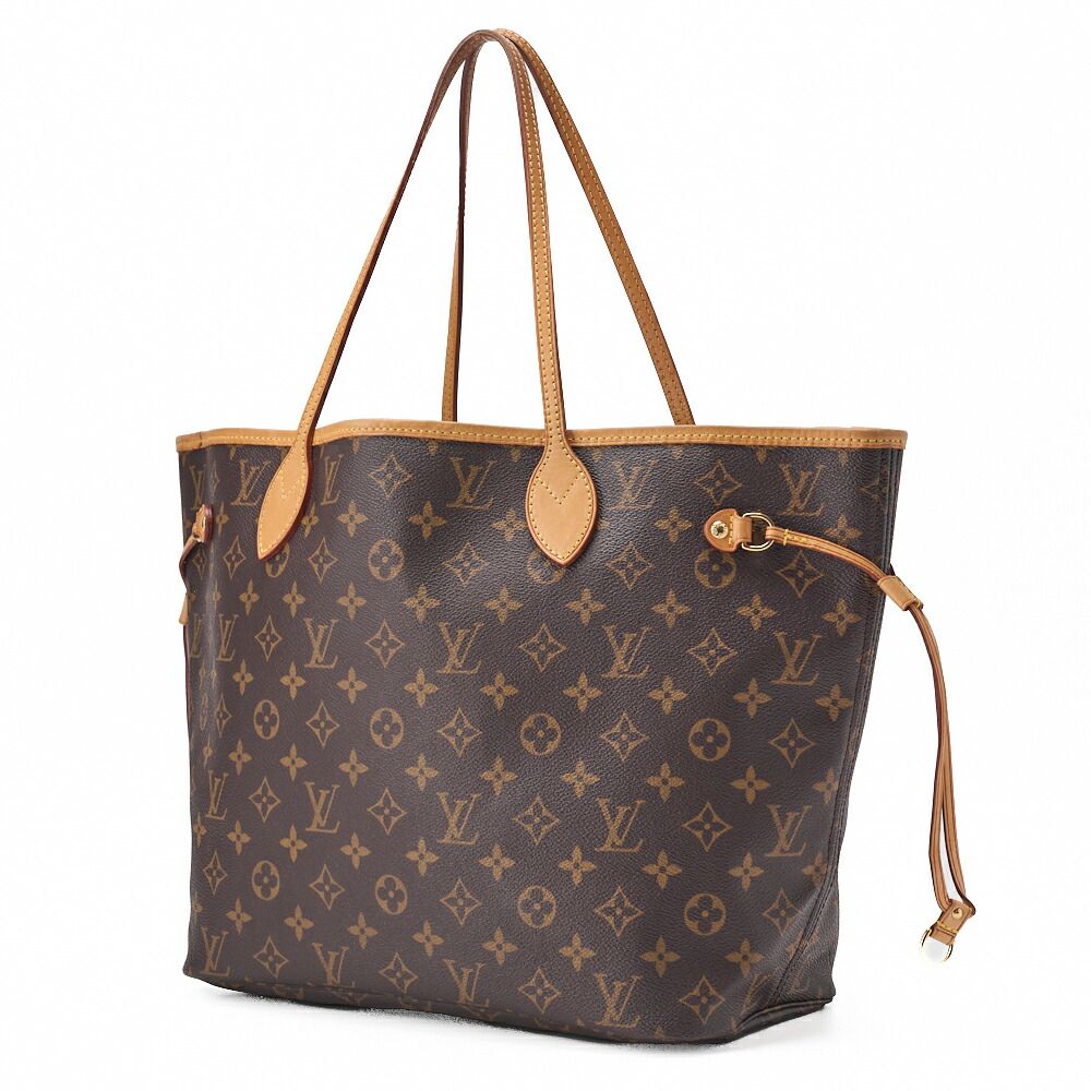 Louis Vuitton Monogram Neverfull MM Brown M40156 (gold Hardware) Tote Bag