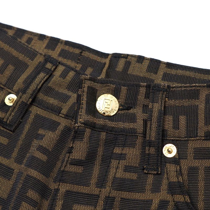 Fendi Vintage Pants Size I40 D34 Inch26 Fendi Jeans FF Double F Zucca High