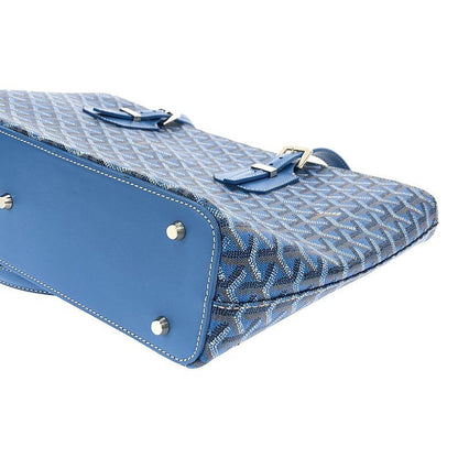 Goyard - Sac Marie Galante Marie Galante GM PVC Coded Canvas Tote Bag - Blue -