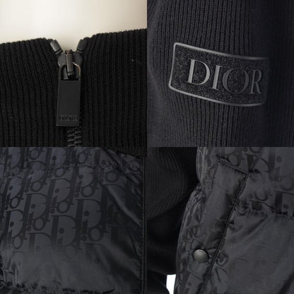 Dior Oblique Knit Cut Cotton Jacket Blouson Outerwear 213m435at373 Black M