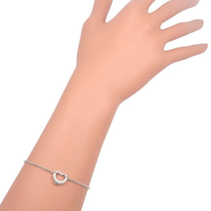 Tiffany & Co Open Heart 3P Elsa Peretti Silver 925 Ladies 3.0g Bracelet