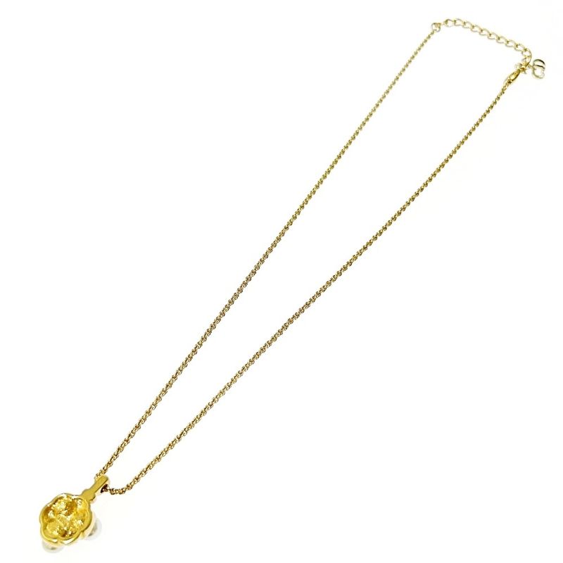 Christian Dior GP Rhinestone Faux Pearl Necklace Women 327997 Necklace