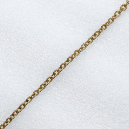 [dior] Christian Dior Logo Heart Gold Plated And Rhinestone Ladies 6.1g Necklace