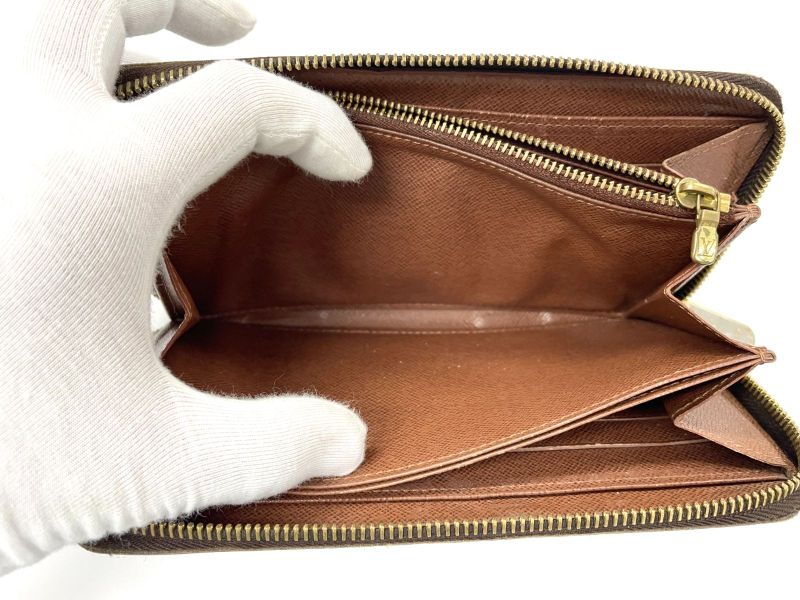 Louis Vuitton Monogram Zippy Wallet Round Zip Long Wallet M60017 Brown Made In