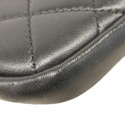 Chanel Shoulder Bag Girl Chanel Lambskin Black Gold Hardware Women