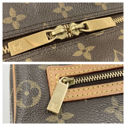 Louis Vuitton Monogram Shite MM Shoulder Bag M51182 Brown