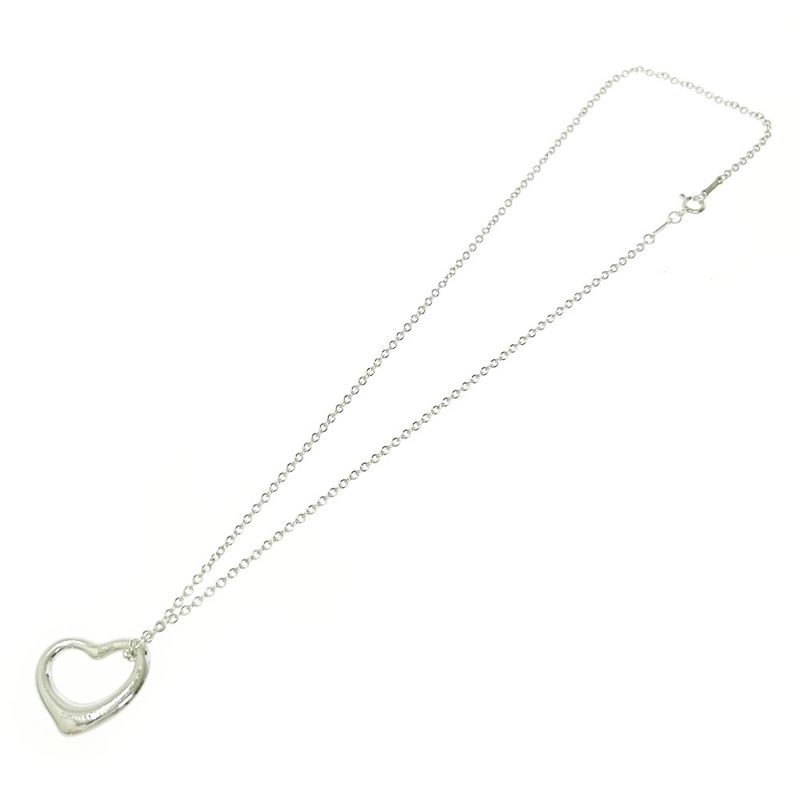 Tiffany & Co Tiffany & Co Silver Elsa Peretti Open Heart Necklace 7.0g 925