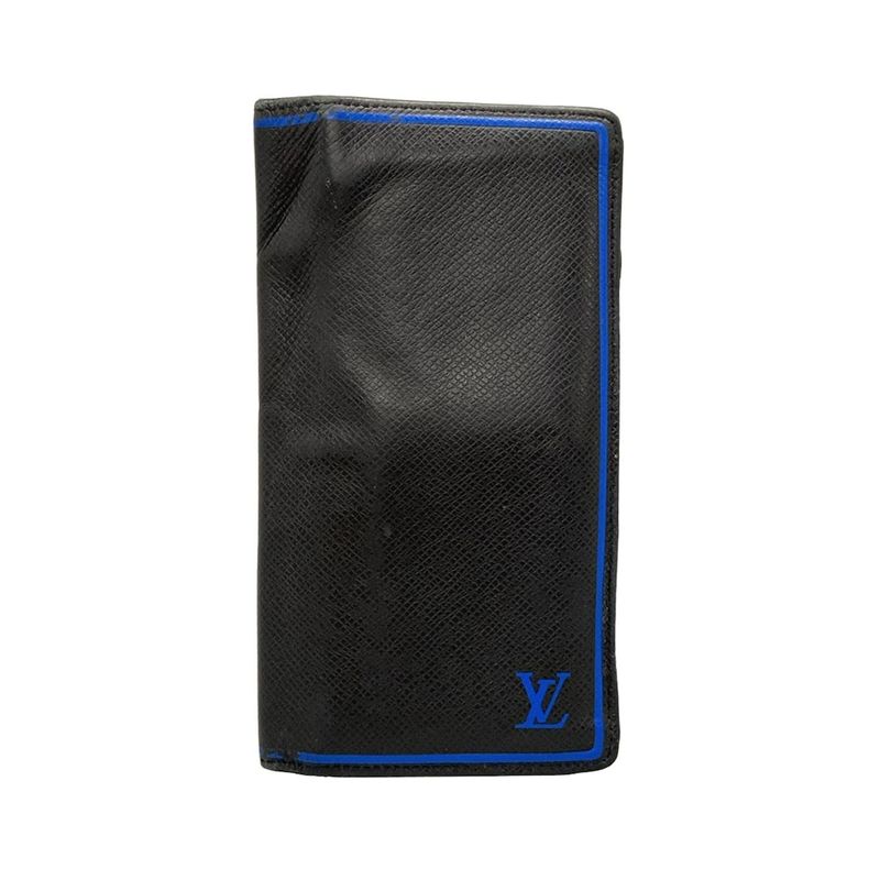 Louis Vuitton Taiga Portefeuille Blazer Long Wallet M63300 Noir Black Leather