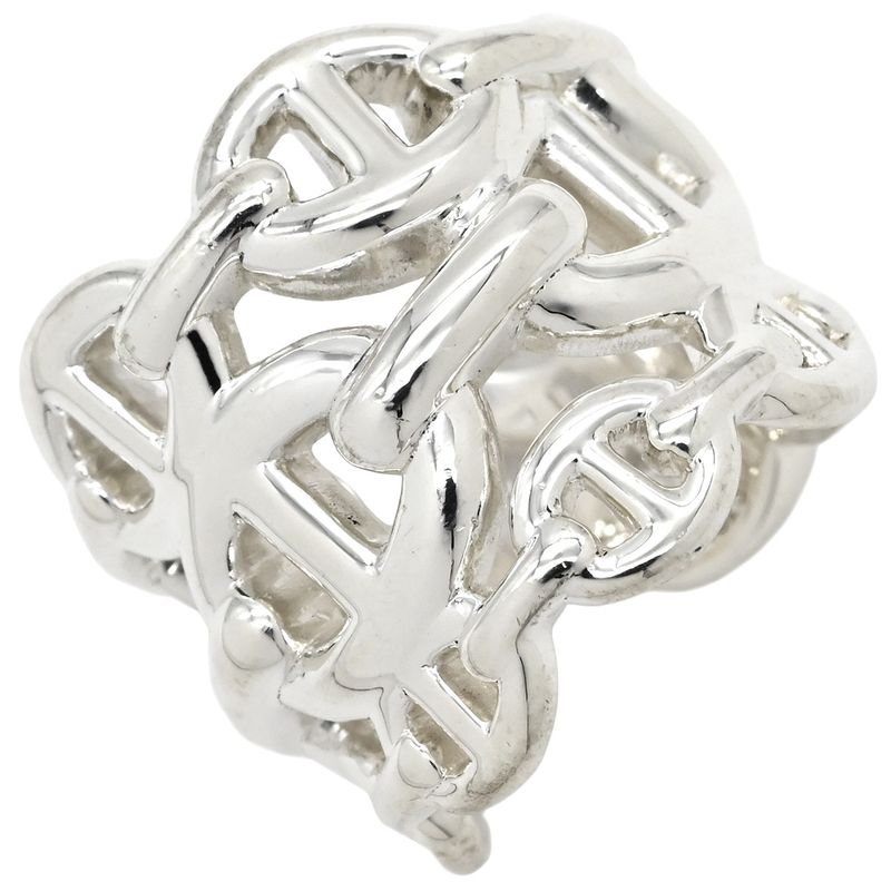 Hermes Ring Chaine D'ancre Anchene GM Silver 925 Silver #46 (Jp6) Accessories