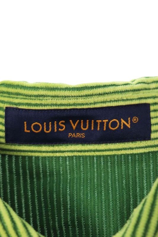 Louis Vuitton 1afxut Park Seo-bo Corduroy Long Sleeve Shirt Men's XL