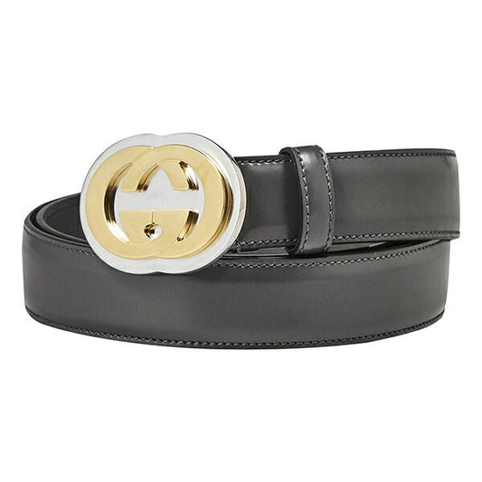 Gucci Belt Interlocking G Dark Gray