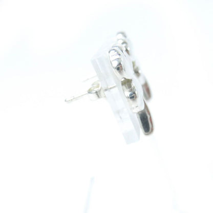 CHANEL Clover Back Logo Accessory Earrings (for Both Ears) Sv925 Silver Weight