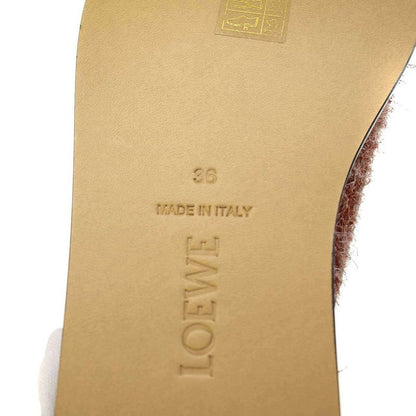 Loewe Ladera Mule Sandals Pink Color 36