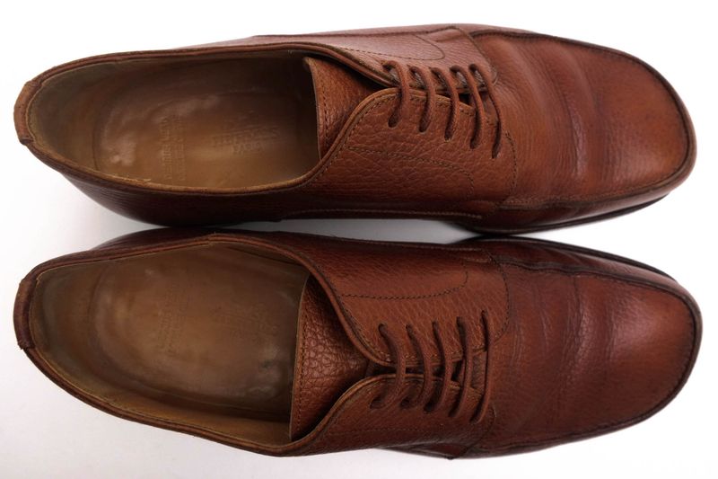 Hermes Shoes Business Shoes Business Men Leather Genuine Leather Brown U-Tip