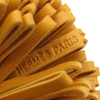 Hermes Key Ring Carmen Unodos Lamb Skin Celeste and Natural Sable Silver