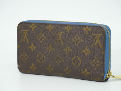 Authentic Louis Vuitton LV Zippy Wallet Monogram Round Zipper Long Wallet Brown