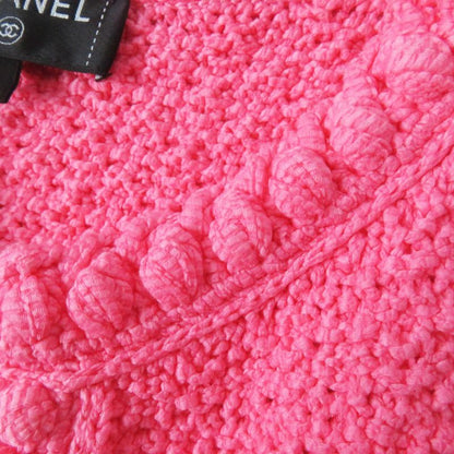 CHANEL 22S P72795 Front Open Long Length Gilet/vest With Coco Mark Buttons Pink
