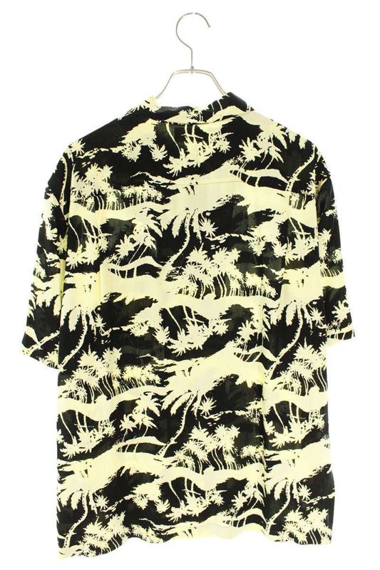 Celine 23SS 2c946275u Palm Tree Patterned Aloha Short Sleeve Shirt Men's 40