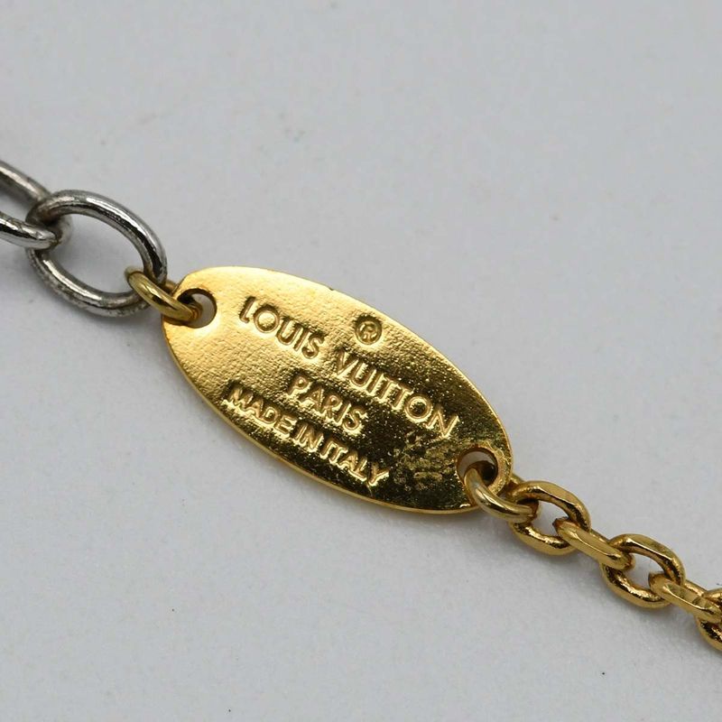 Louis Vuitton LV Necklace M68074 Gold Color And Silver Color Combination