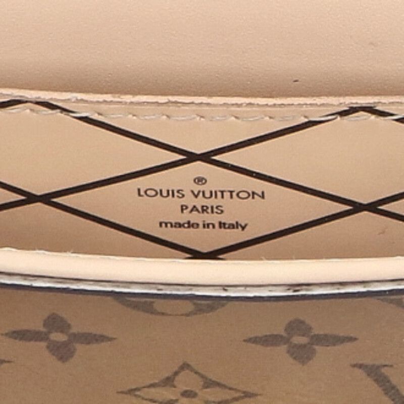 Louis Vuitton M67873 Pochette Trunk Vertical Monogram Reverse Shoulder Bag Women