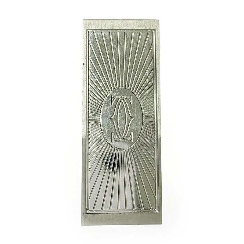 Cartier Stainless Steel C de Cartier Decor Money Clip Silver 360399 Money Clip