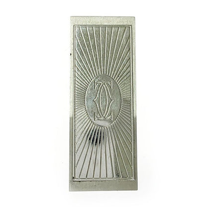 Cartier Stainless Steel C de Cartier Decor Money Clip Silver 360399 Money Clip