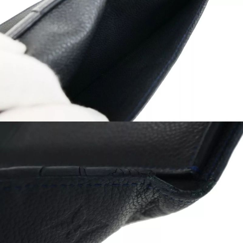 Louis Vuitton Long Wallet Empreinte Virtuoso Navy Monogram M60258 88ka281