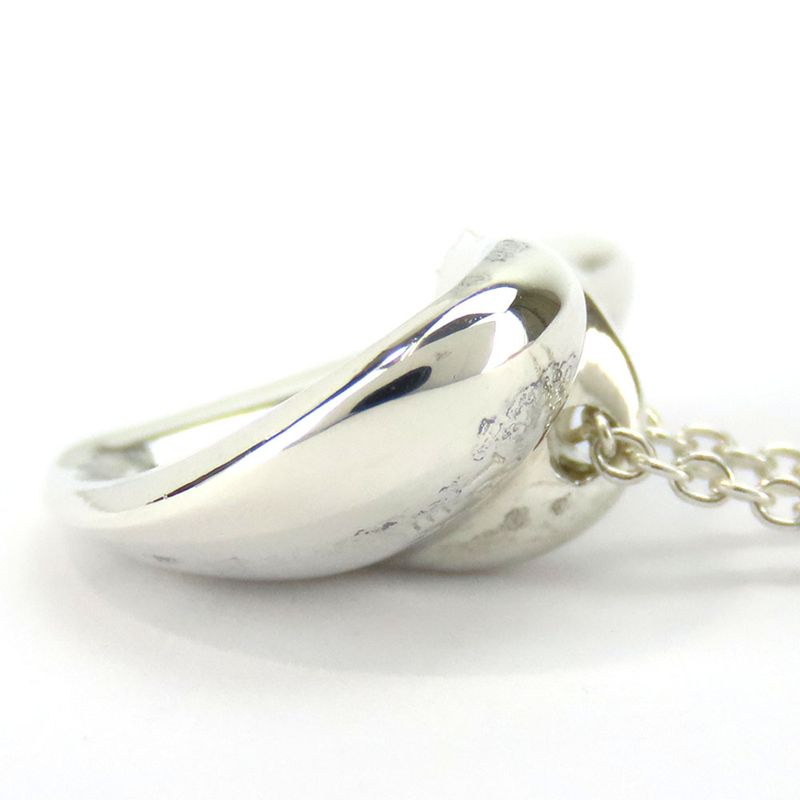 Tiffany & Co Necklace Full Heart Elsa Perutti 925 Silver Approx 4.3g Silver