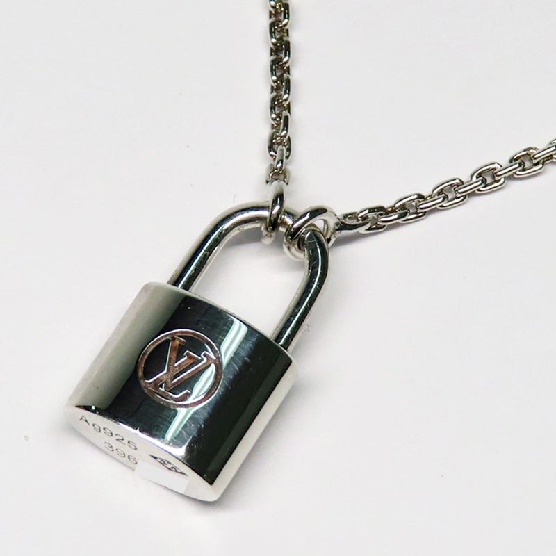 Louis Vuitton Pendant Silver - Lockit Q93559 Ag925 Padlock Necklace