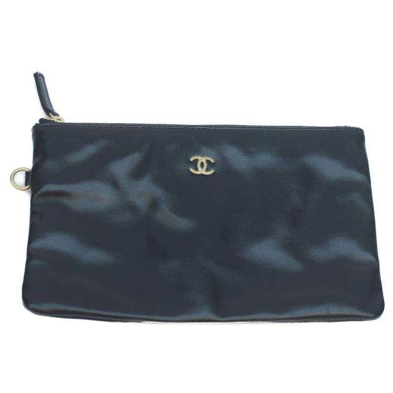 Chanel Black Ghardware Shiny Calf Chanel 22 Small Shoulder Bag Handbag Chain