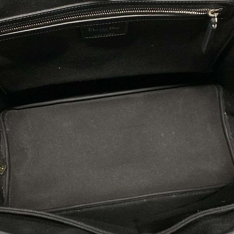 Dior/christian Dior Tote Bag Panarea Black Logo Charm None Leather