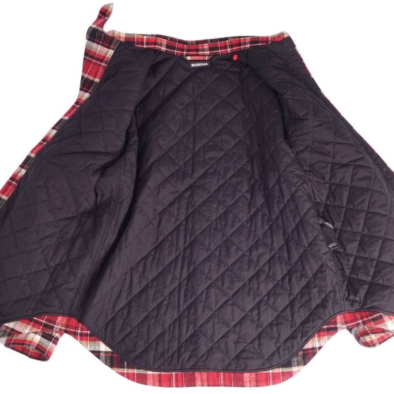 Balenciaga Shirt 2019 Flannel Shirt Je
