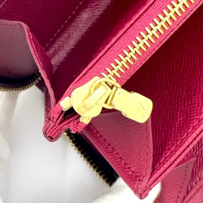 Louis Vuitton Zippy Wallet Monogram Fuchsia PVC Pink Purple And Brown Round
