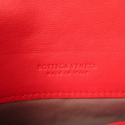 Bottega Veneta Intrecciato 143305 Leather Red Bifold Long Wallet 0337 Bottega