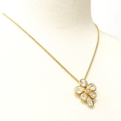 Chrdior Crystal Necklace GP Vintage Germany Transparent Stone Christian Dior